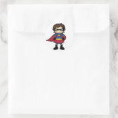 Superhero Girl Sticker (Tasche)