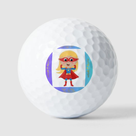 Superhero Girl Value Golf Ball (Vorderseite)