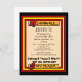 Superhero Graduate Einladung (Vorne/Hinten)