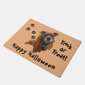 Superhero Halloween Pitbull Door Mat Fußmatte (Schrägansicht)
