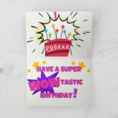 Superhero Happy Birthday, 5"x7", Faltkarte Dankeskarte (Innenseite)