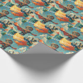 Superhero Happy Birthday Design für Kinder Geschenkpapier (Ecke)