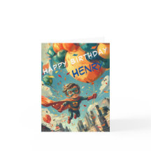 Superhero Happy Birthday Design für Kinder