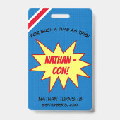 Superhero-Held-Betrug VIP-Durchlauf-Gastgeschenk Ausweis (Rückseite)