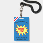 Superhero-Held-Betrug VIP-Durchlauf-Gastgeschenk Ausweis (Rückseite mit Lanyard)