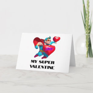 Superhero Hugs Ein Abenteuer am Valentinstag Karte