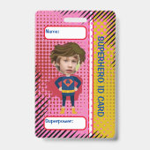 Superhero Id Card Kinder super Helden Spaß Identit Ausweis (Vorderseite)
