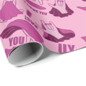 Superhero ILY - ASL Design Geschenkpapier (Rolleneckpunkt)