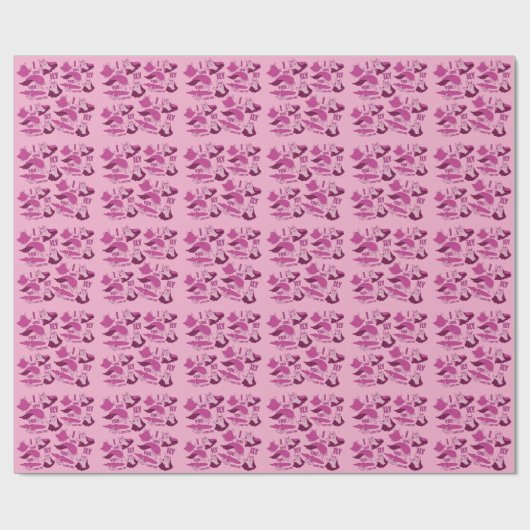 Superhero ILY - ASL Design Geschenkpapier (Flach)