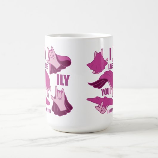Superhero ILY - ASL Design Kaffeetasse (Mittel)