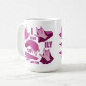 Superhero ILY - ASL Design Kaffeetasse (Vorderseite Links)
