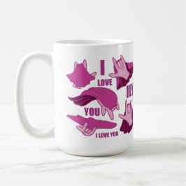 Superhero ILY - ASL Design Kaffeetasse