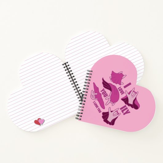 Superhero ILY - ASL Design Notizblock (Innenseite)