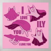 Superhero ILY - ASL Design Poster (Vorne)