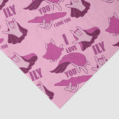 Superhero ILY - ASL Design Seidenpapier (Detail)