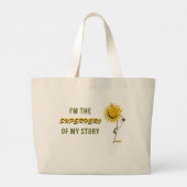 Superhero Jumbo Tasche von Poet Adiela Akoo (Rückseite)