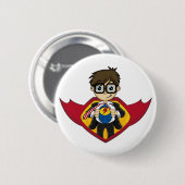 Superhero-Jungen-Abzeichen Button (Vorne & Hinten)