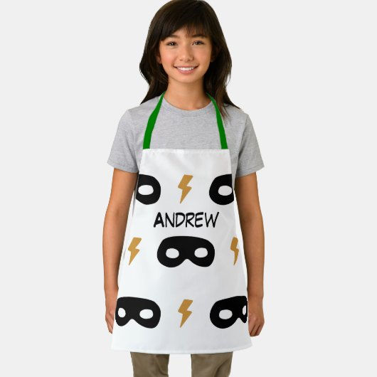 SUPERHERO Jungs NAME Comic Backen Schürze (Insitu)