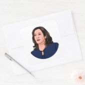 SUPERHERO KAMALA HARRIS QUADRATISCHER AUFKLEBER (Umschlag)