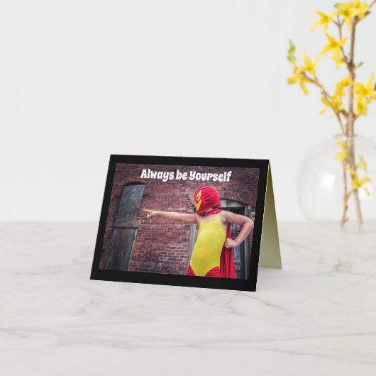 Superhero Karte (Gelbe Blume)