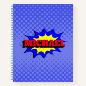 Superhero Kids Comic Buch Personalisierter Name (Vorderseite)