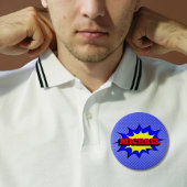 Superhero Kids Comic Buch Personalisierter Name Button