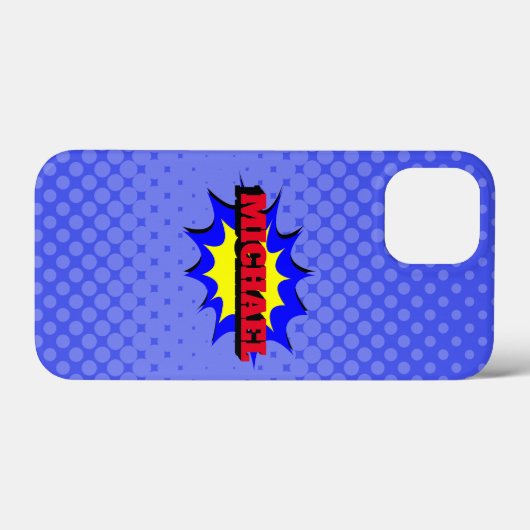 Superhero Kids Comic Buch Personalisierter Name Case-Mate iPhone Hülle (Rückseite (Horizontal))
