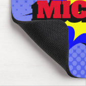 Superhero Kids Comic Buch Personalisierter Name Mousepad (Ecke)