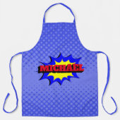 Superhero Kids Comic Buch Personalisierter Name Schürze (Vorderseite)