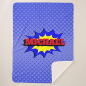 Superhero Kids Comic Buch Personalisierter Name Sherpadecke (Vorderseite)