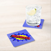 Superhero Kids Comic Buch Personalisierter Name Untersetzer (Vor Ort)