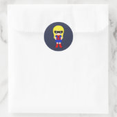 Superhero Kids Girls Geburtstagsparty Blue Sticker (Tasche)