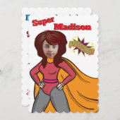 Superhero Kindergeburtstag Einladung (Vorne/Hinten)