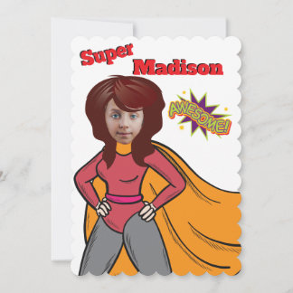 Superhero Kindergeburtstag Einladung