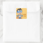 Superhero Kindergeburtstag Party Danke Stickers (Tasche)
