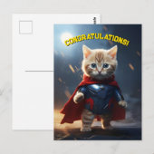 Superhero Kitten Postkarte (Vorne/Hinten)
