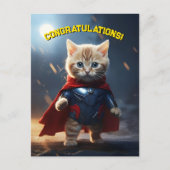 Superhero Kitten Postkarte (Vorderseite)