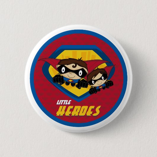 Superhero-Knopf-Abzeichen Button (Vorderseite)