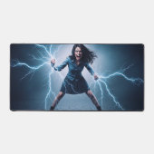 Superhero Lightning Girl Schreibtischunterlage (Vorderseite)