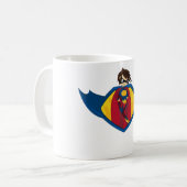 Superhero-Logo-Kaffee-Tasse Kaffeetasse (Vorderseite Links)