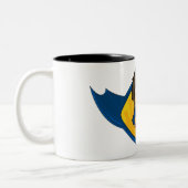 Superhero-Mädchen-Tasse Zweifarbige Tasse (Links)