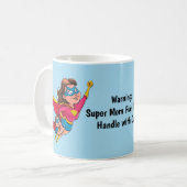 Superhero Mama Personalisiert Kaffeetasse (Vorderseite Links)