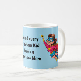 Superhero Mama und Kind Personalisiert Kaffeetasse