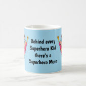Superhero Mama und Kind Personalisiert Kaffeetasse (Mittel)