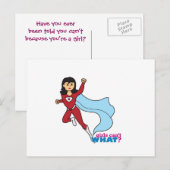 Superhero - Mittel Postkarte (Vorne/Hinten)