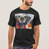 Superhero-Mops T-Shirt (Vorderseite)
