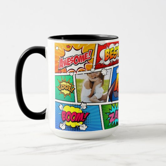 Superhero Mother Day Comic Book Tasse (Links)