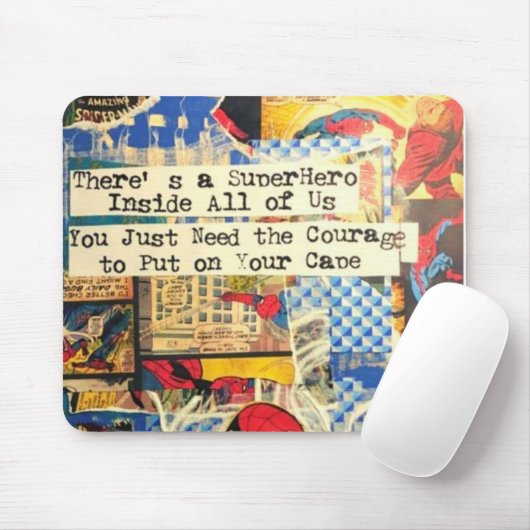 Superhero Mouse Pad Mousepad (Mit Mouse)