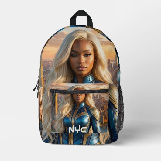 SUPERHERO - NEW YORK BEDRUCKTER RUCKSACK (Vorderseite)