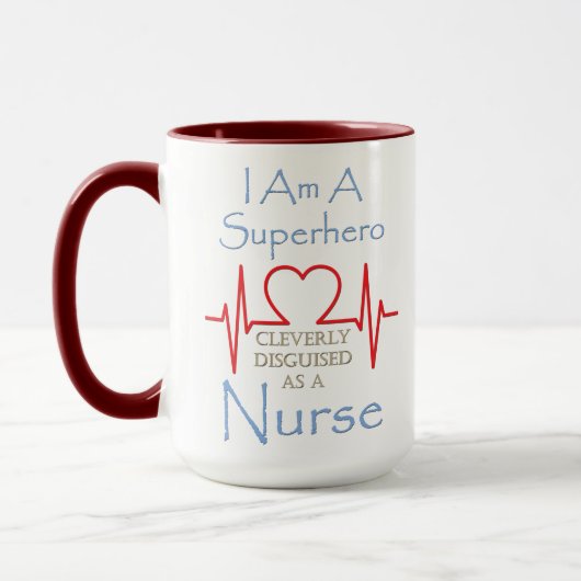 Superhero Nurse Riesenkaffee Tasse (Links)